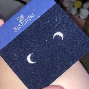 Swarovski Crystal Moon Earings